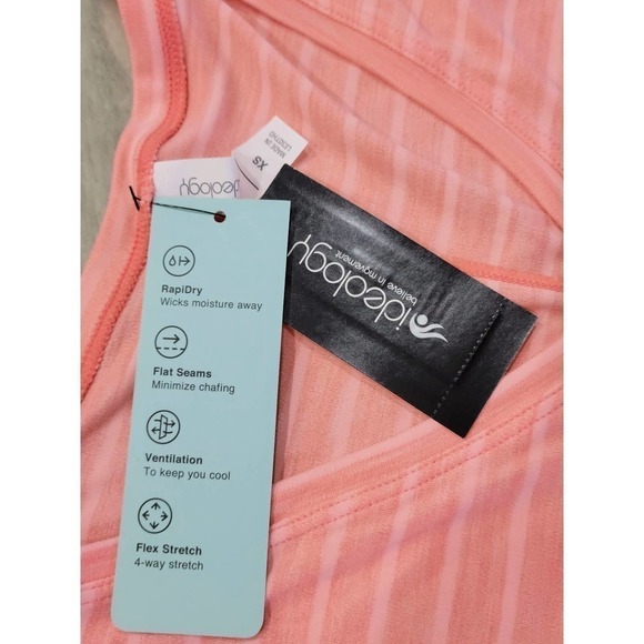 Ideology Women's V Neck Stripe Tee XS NWT - Picture 4 of 6